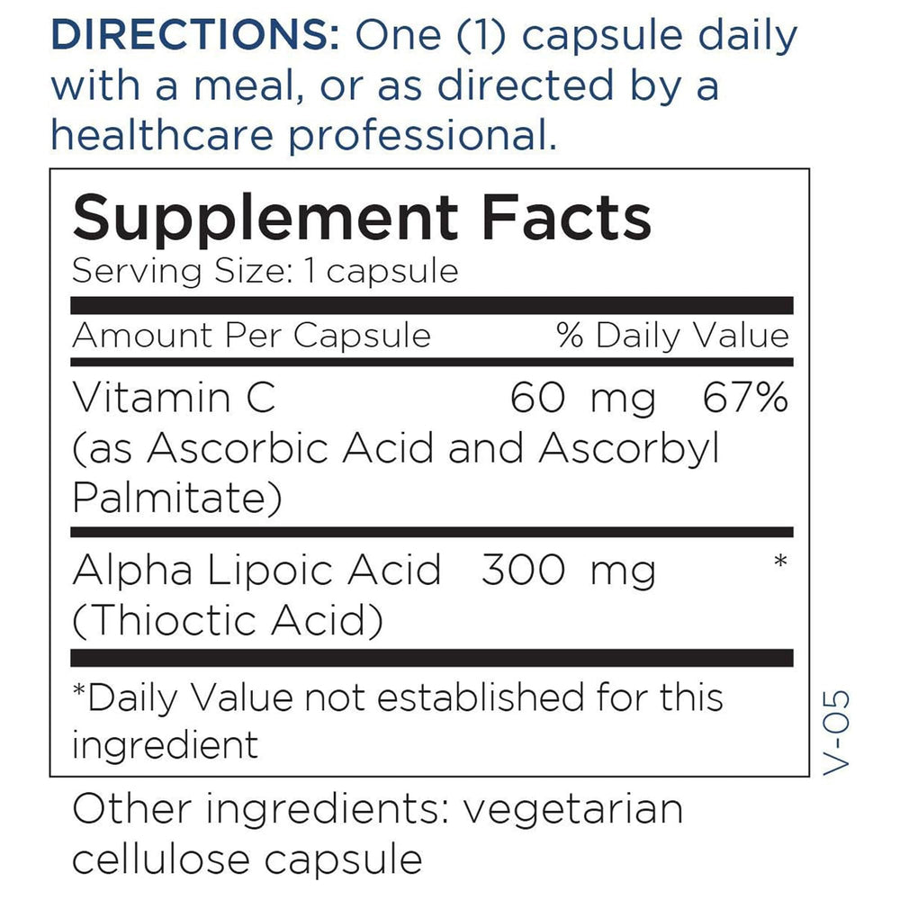 Metabolic Maintenance Alpha Lipoic Acid packaging on a shelf signaling reliable nutrition