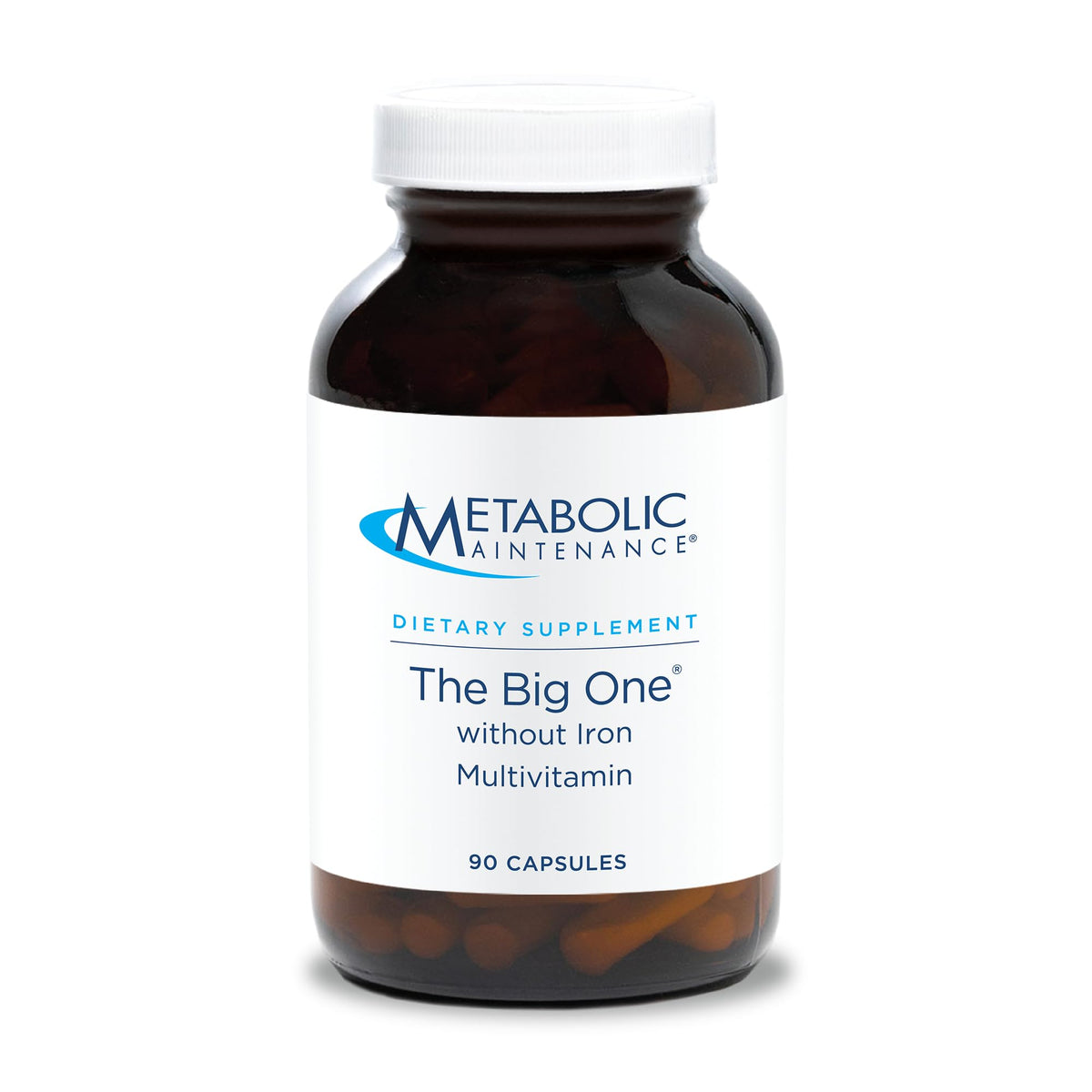Metabolic Maintenance The Big One bottle front view for iron-free daily nutrition.