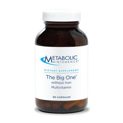 Metabolic Maintenance The Big One bottle front view for iron-free daily nutrition.