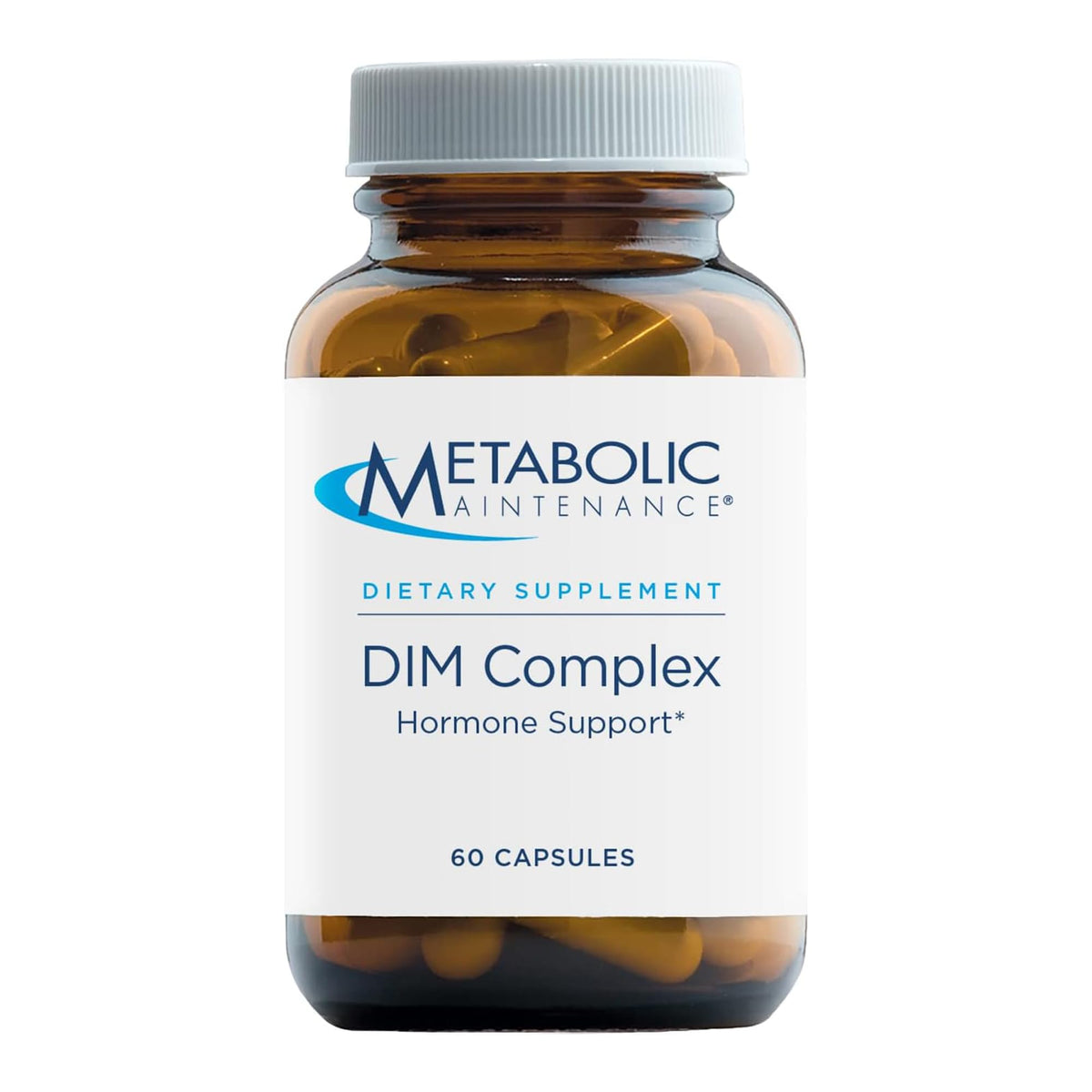 Metabolic Maintenance DIM Complex bottle showing the full product package for daily estrogen support