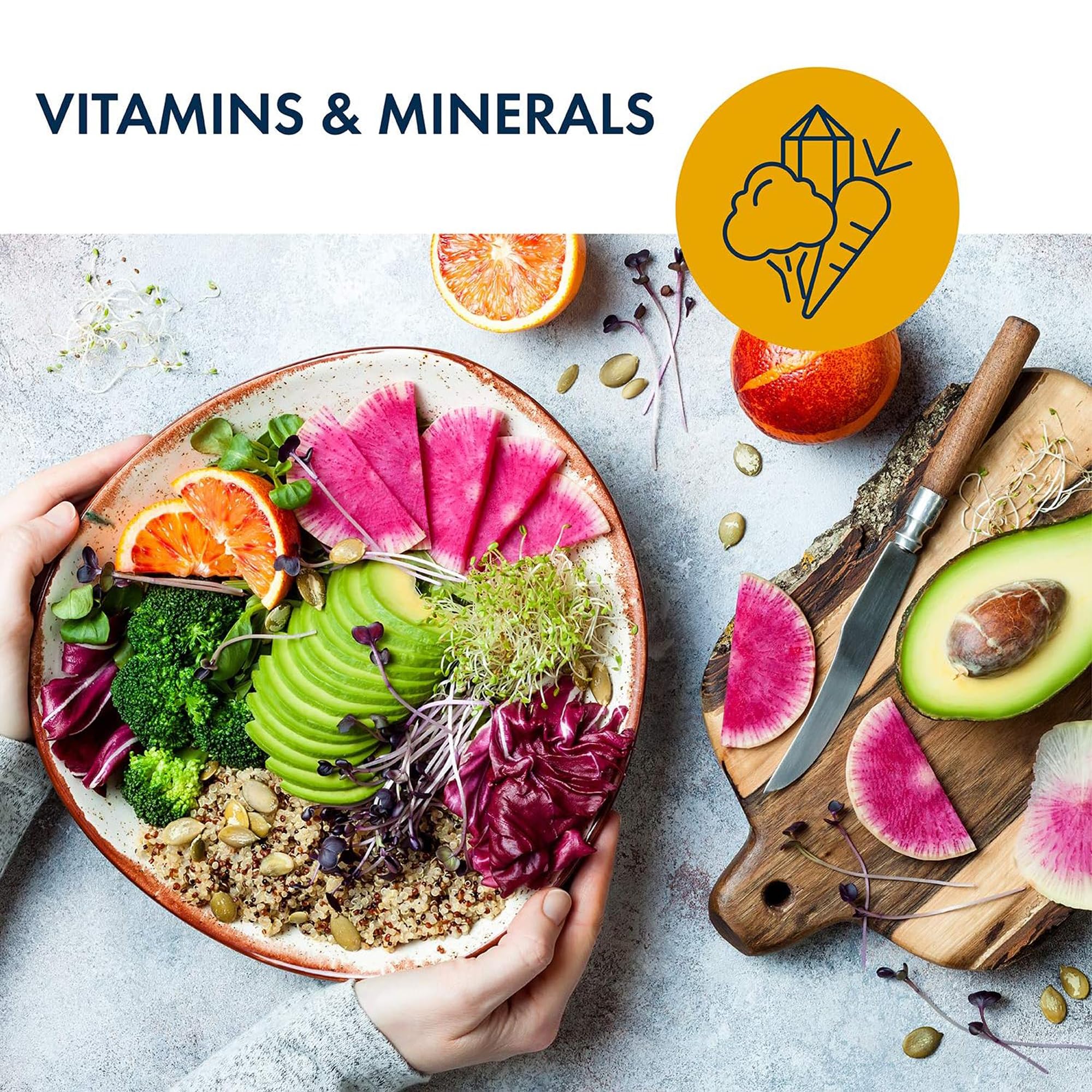Metabolic Maintenance magnesium citrate capsules with glass of water for routine with hydration.
