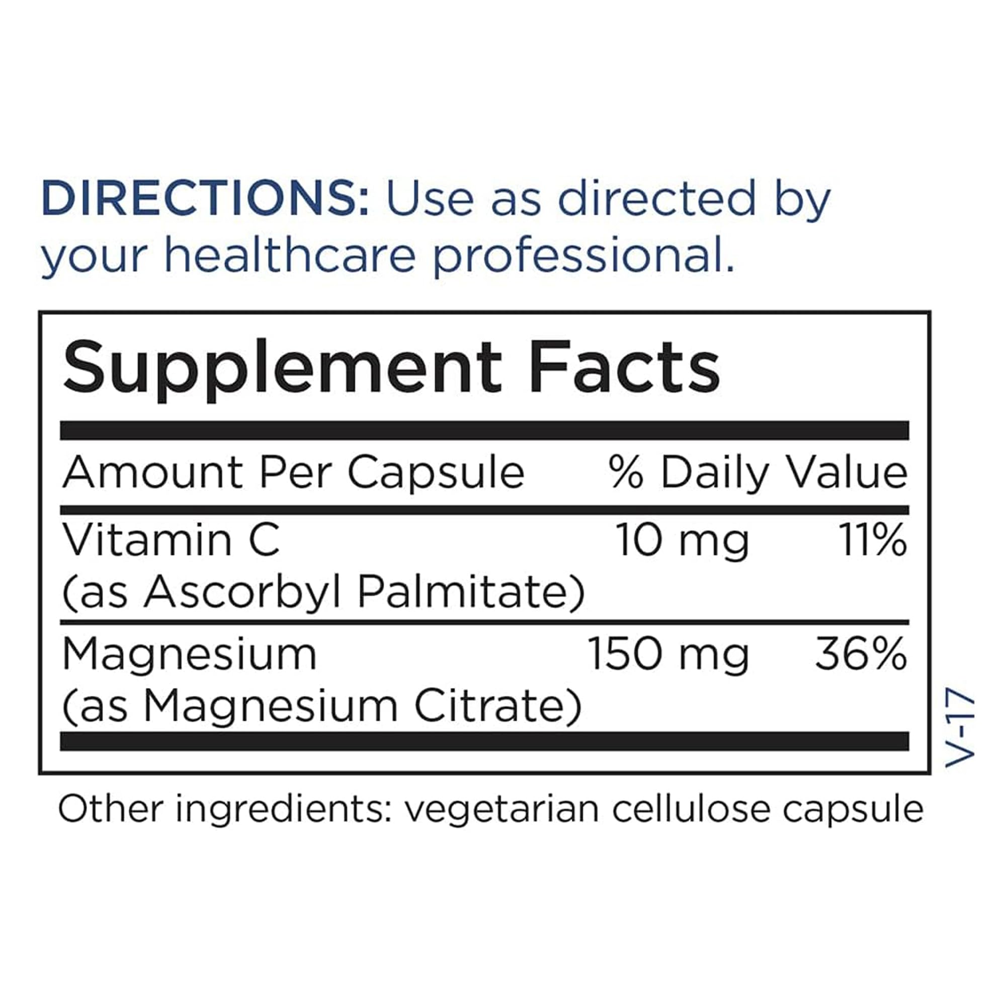 Metabolic Maintenance Magnesium Citrate label highlights gluten-free and additive-free benefits