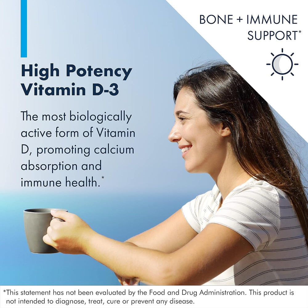 Pour shot of Metabolic Maintenance Vitamin D-3 2000 IU capsules for convenient use.