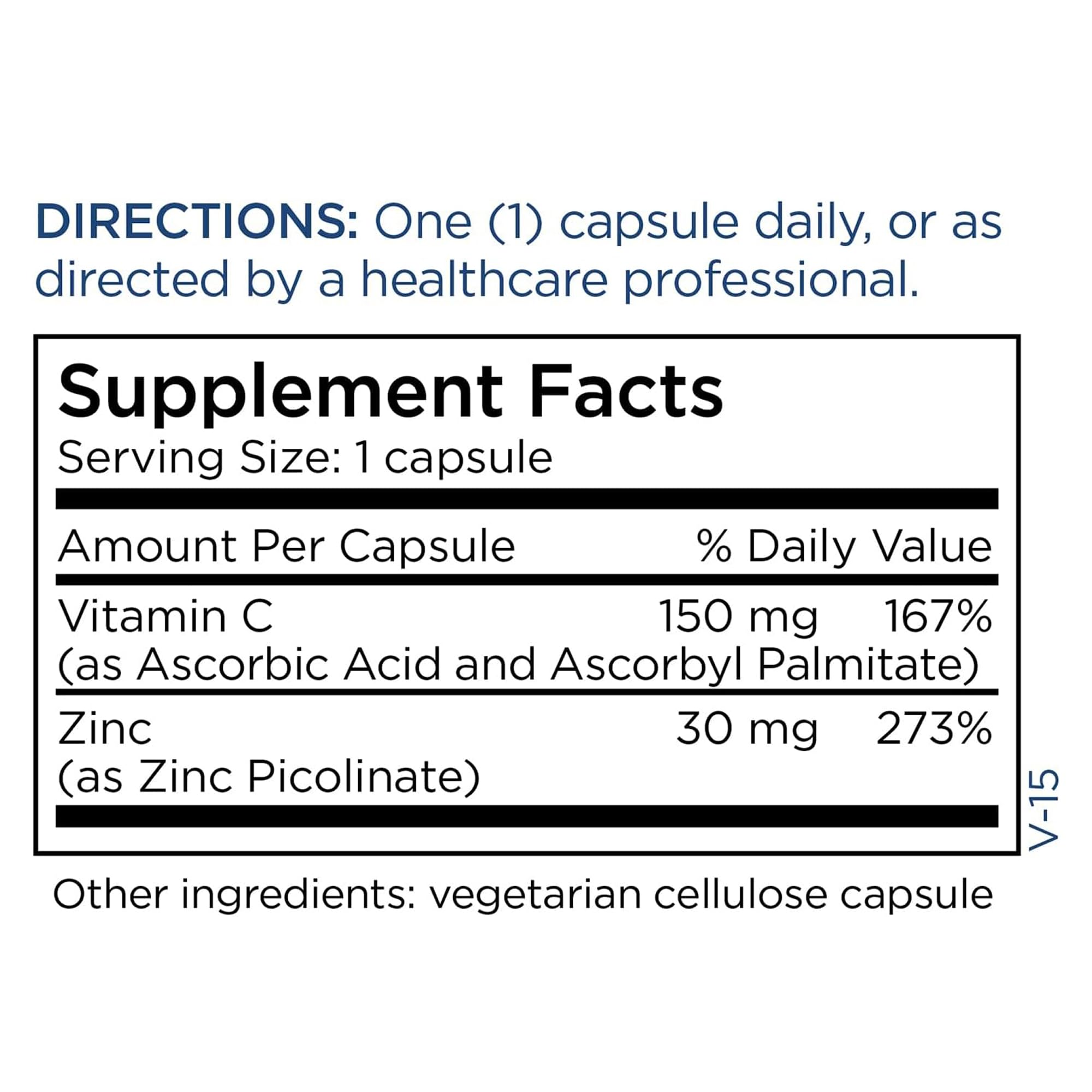 Gluten-free zinc picolinate formula free from eggs and tree nuts.
