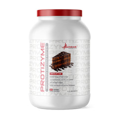 Metabolic Nutrition Protizyme bottle for convenient on-the-go protein.