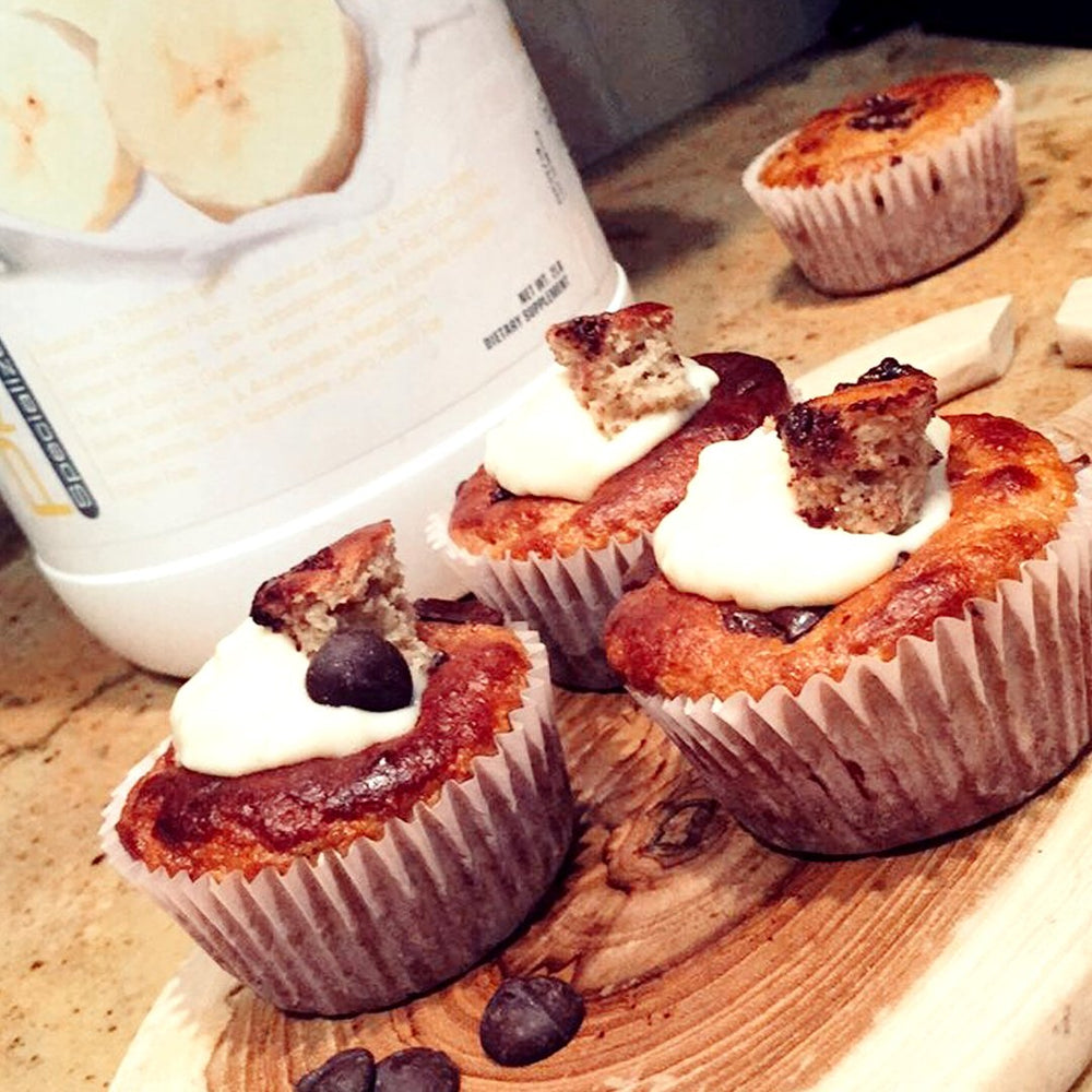 Protizyme in a baking setup for protein-rich recipes.