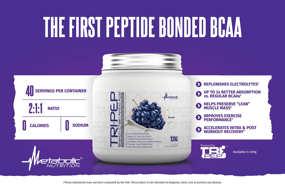 Athlete during workout using TRIPEP for convenient pre or intra workout support.