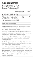 TRIPEP label highlights peptide-bonded BCAA benefits and usage.