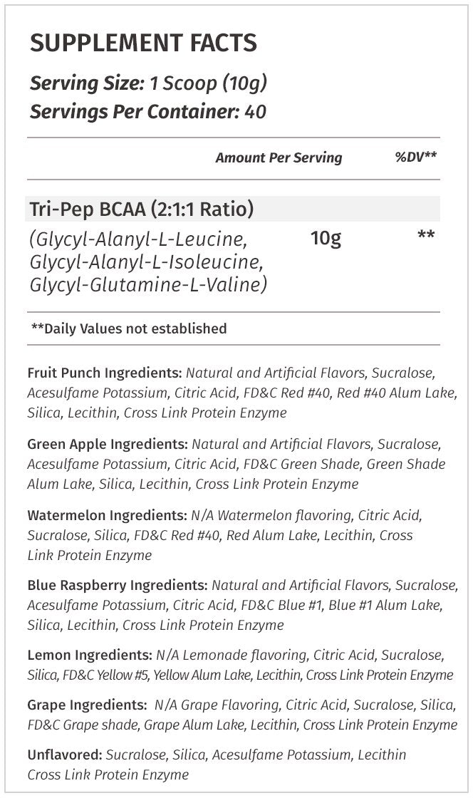 TriPep watermelon powder scoop ready to mix for intra-workout energy.