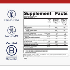 Metagenics Bone Builder chewable tablets with vitamin D for teeth health.