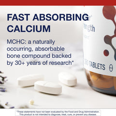 Bottle label detail showing non-GMO and gluten-free formulation for Metagenics Bone Builder