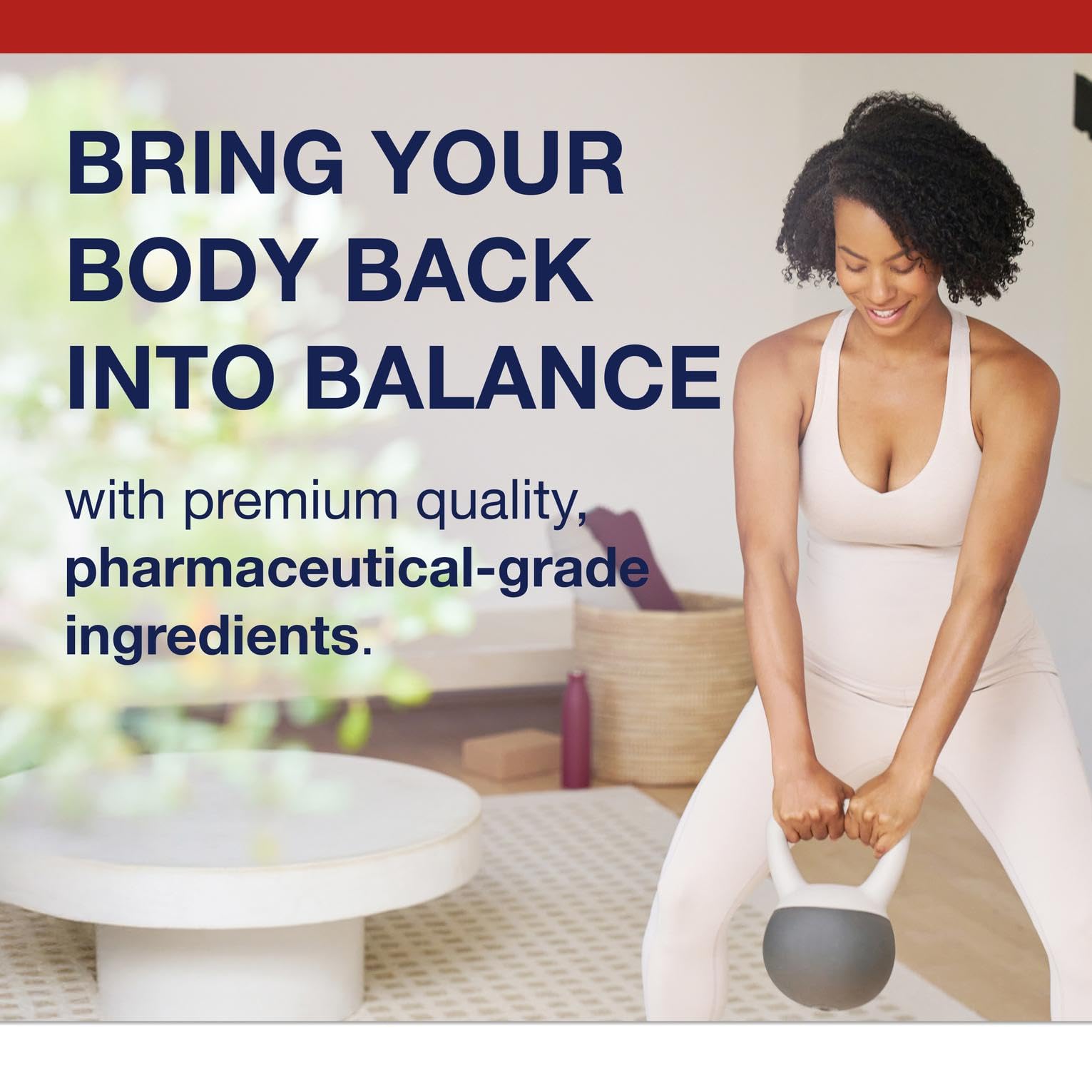 Non-GMO and gluten-free badge on Metagenics Bone Builder Plus packaging.