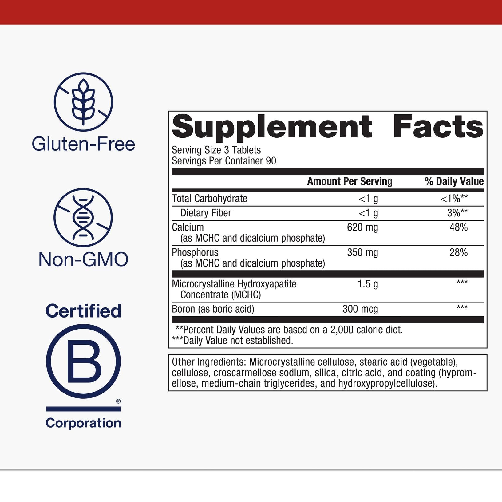 Metagenics Bone Builder tablets close-up illustrating easy daily supplementation