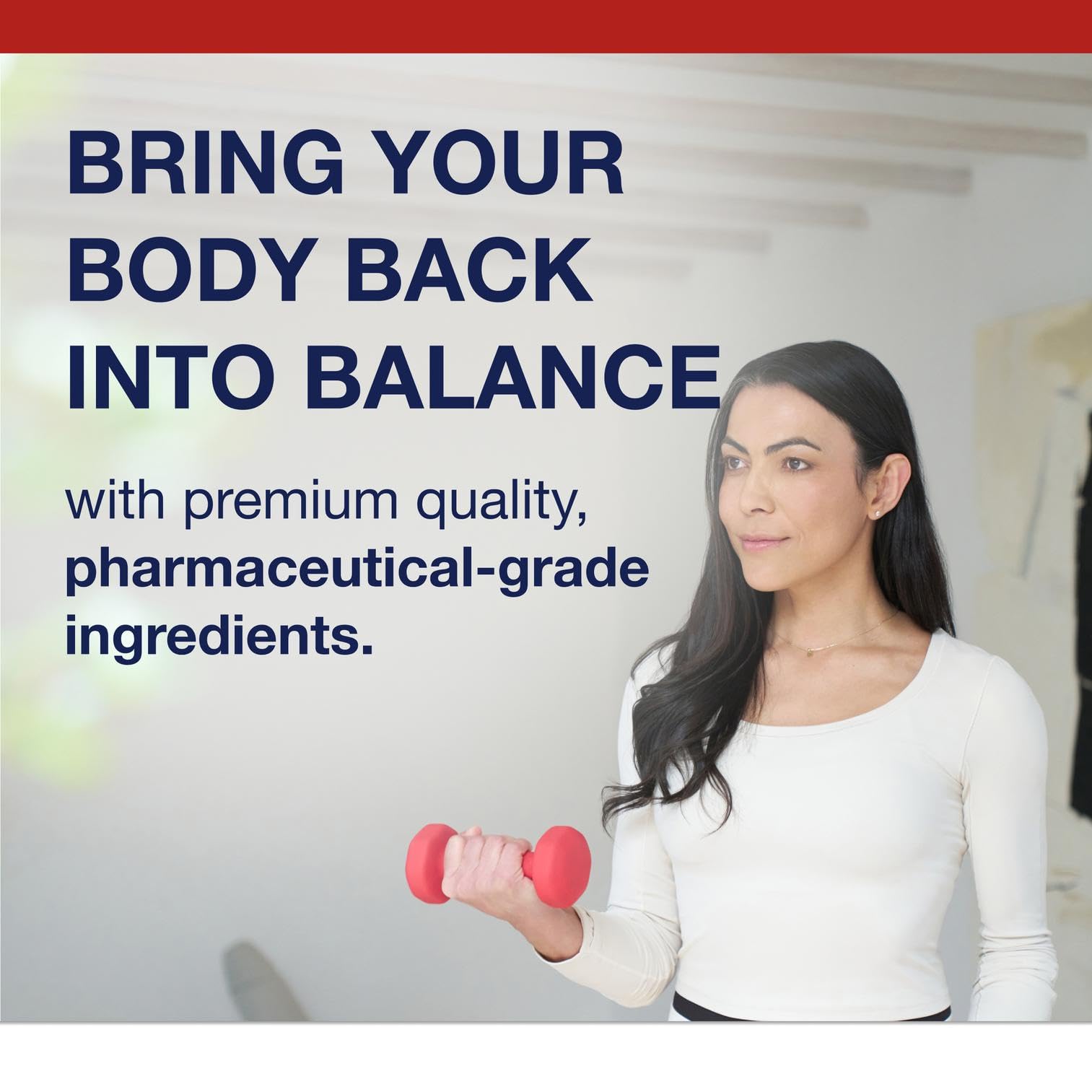 Serving scene illustrates easy daily intake of Metagenics Bone Builder tablets.