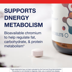 Label detail emphasizes purity, potency, and the chromium picolinate formula.