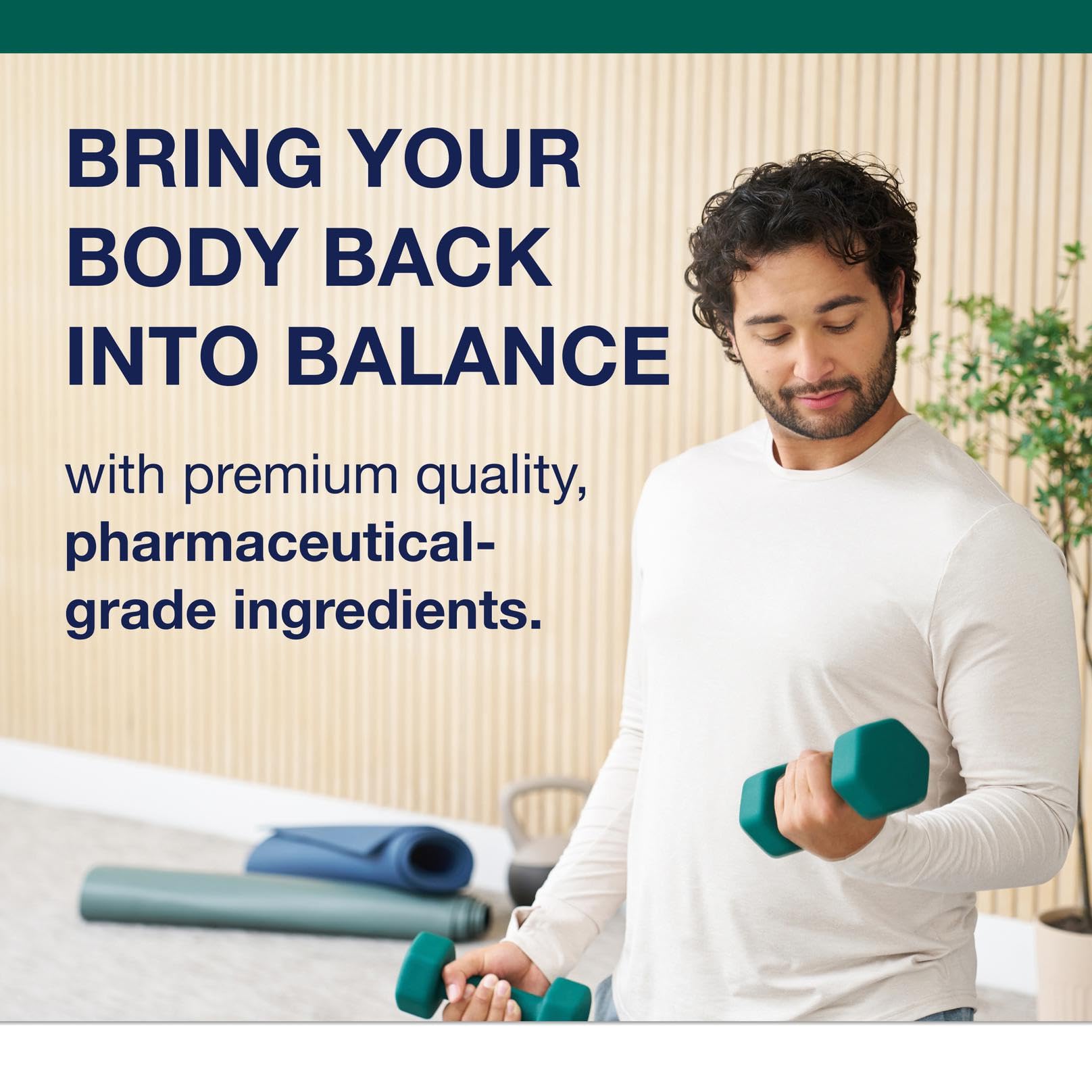 Metagenics E-400 bottle on wood table for everyday health use.