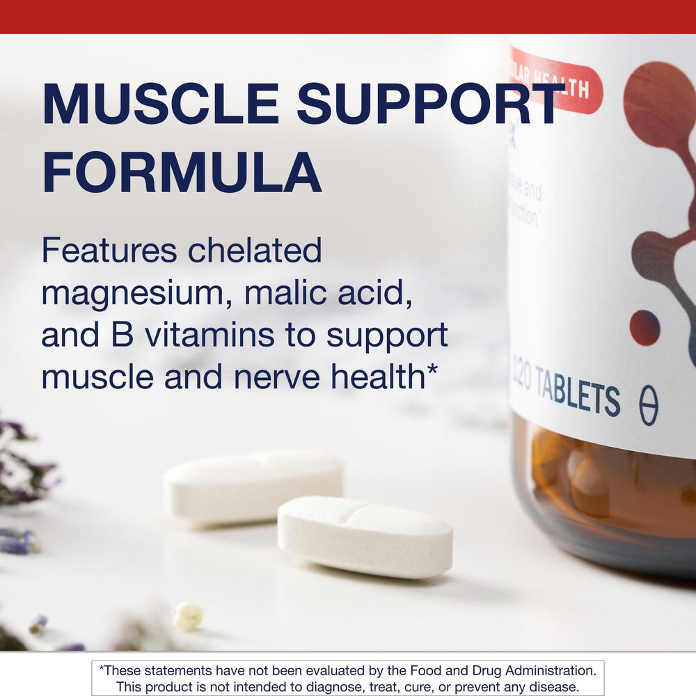Metagenics Fibroplex bottle on a desk signaling daily supplement routine