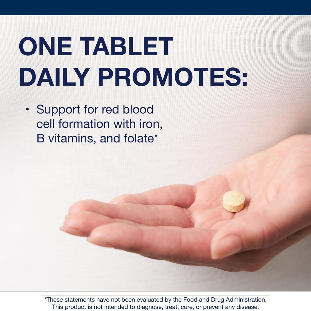 Metagenics Hemagenics capsules show gentle iron for digestive comfort.