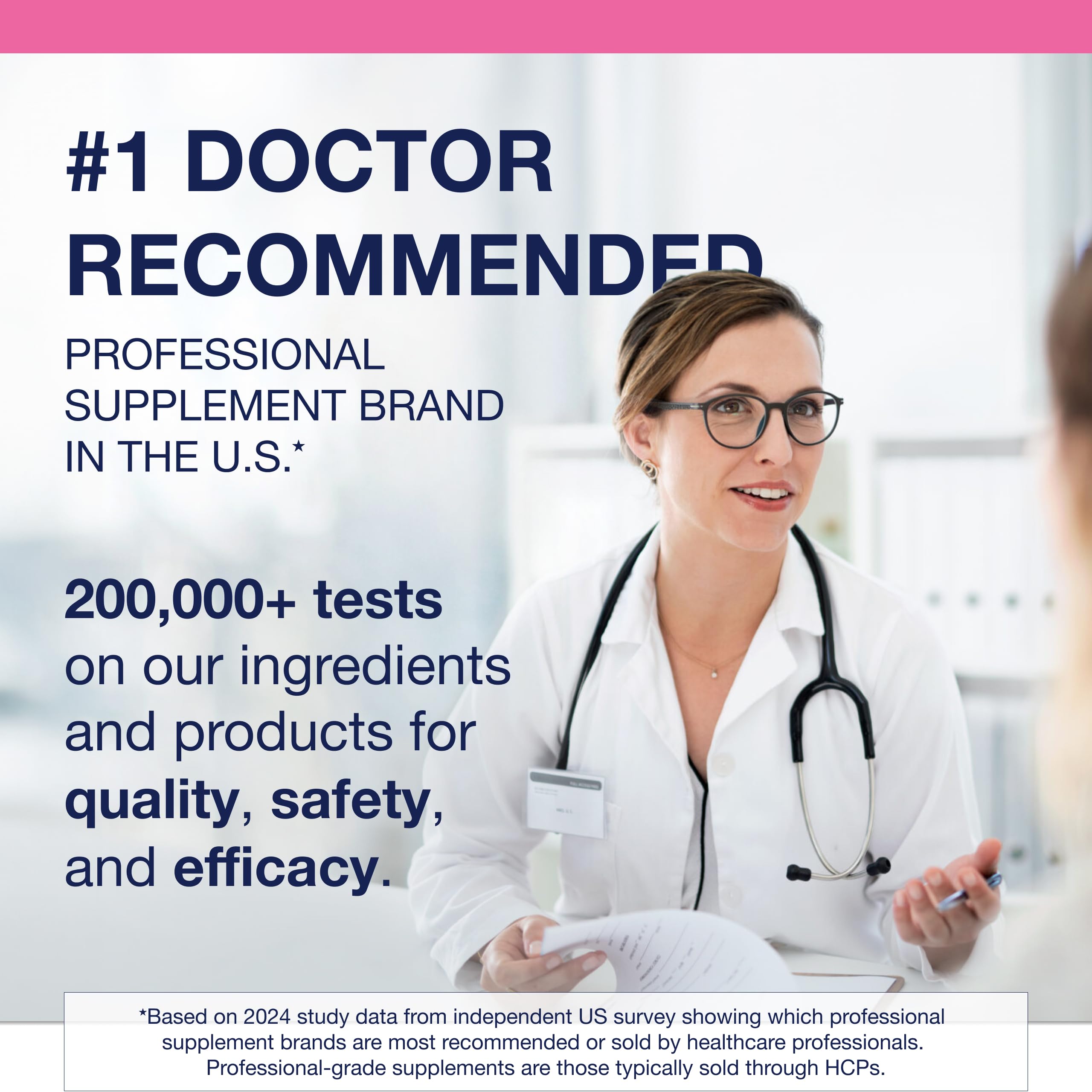 Metagenics HerWellness Recharge side view bottle detail emphasizes compact daily use.