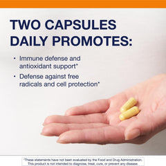 Capsules from Metagenics Immune Active depicting daily dosage convenience