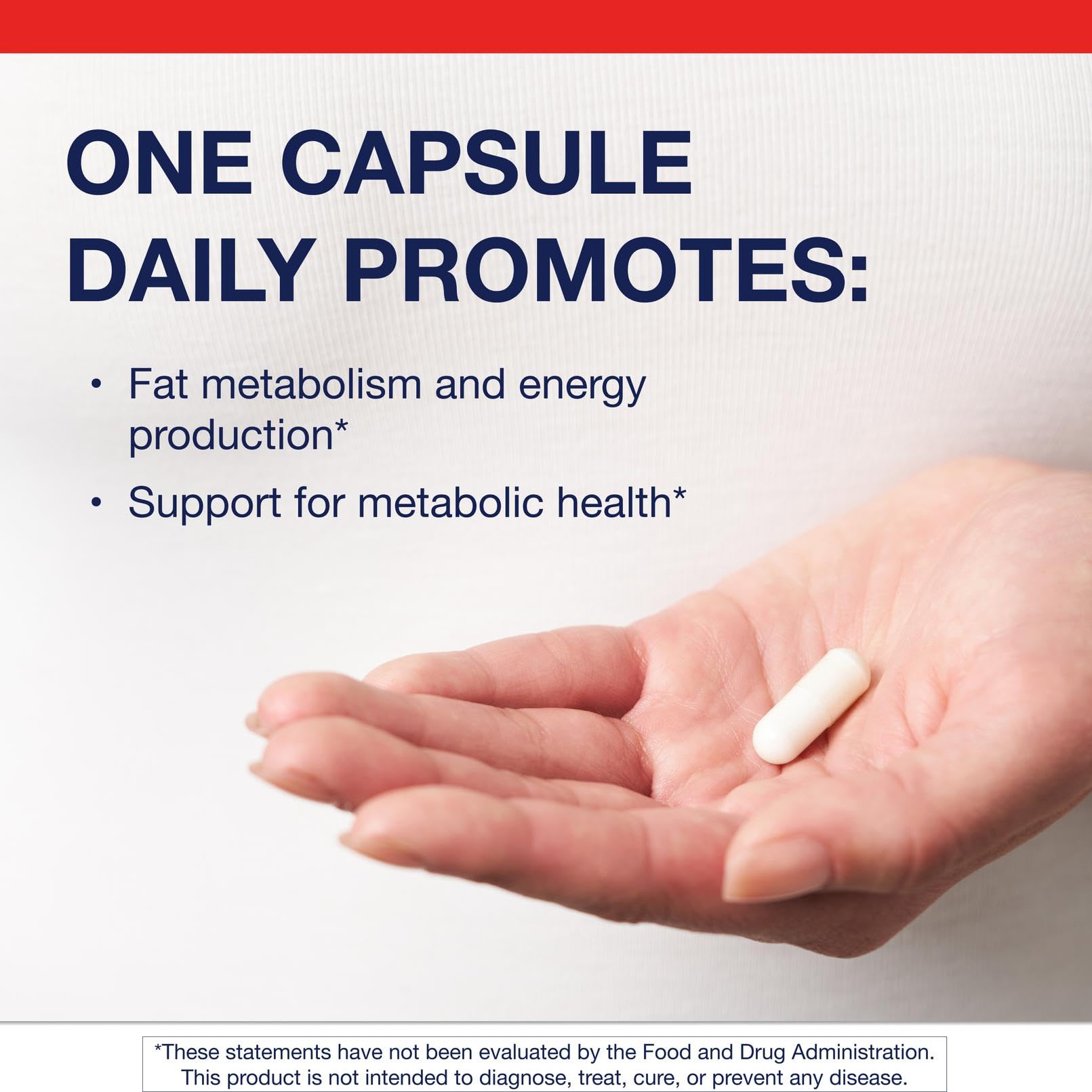 Metagenics L-Carnitine label view highlights non-GMO, gluten-free, vegetarian formula.