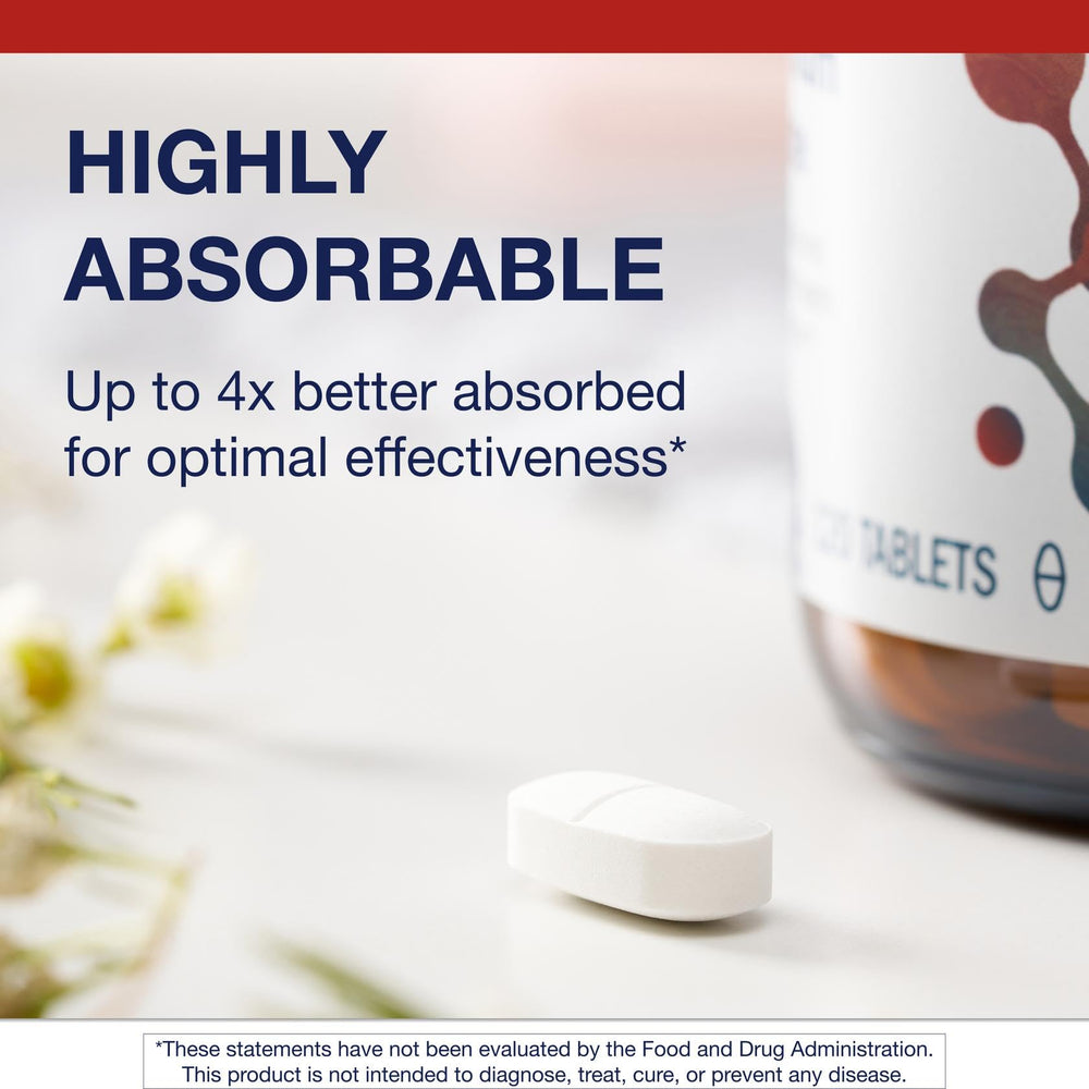 Tablets being poured suggests easy daily dosing for muscle function support