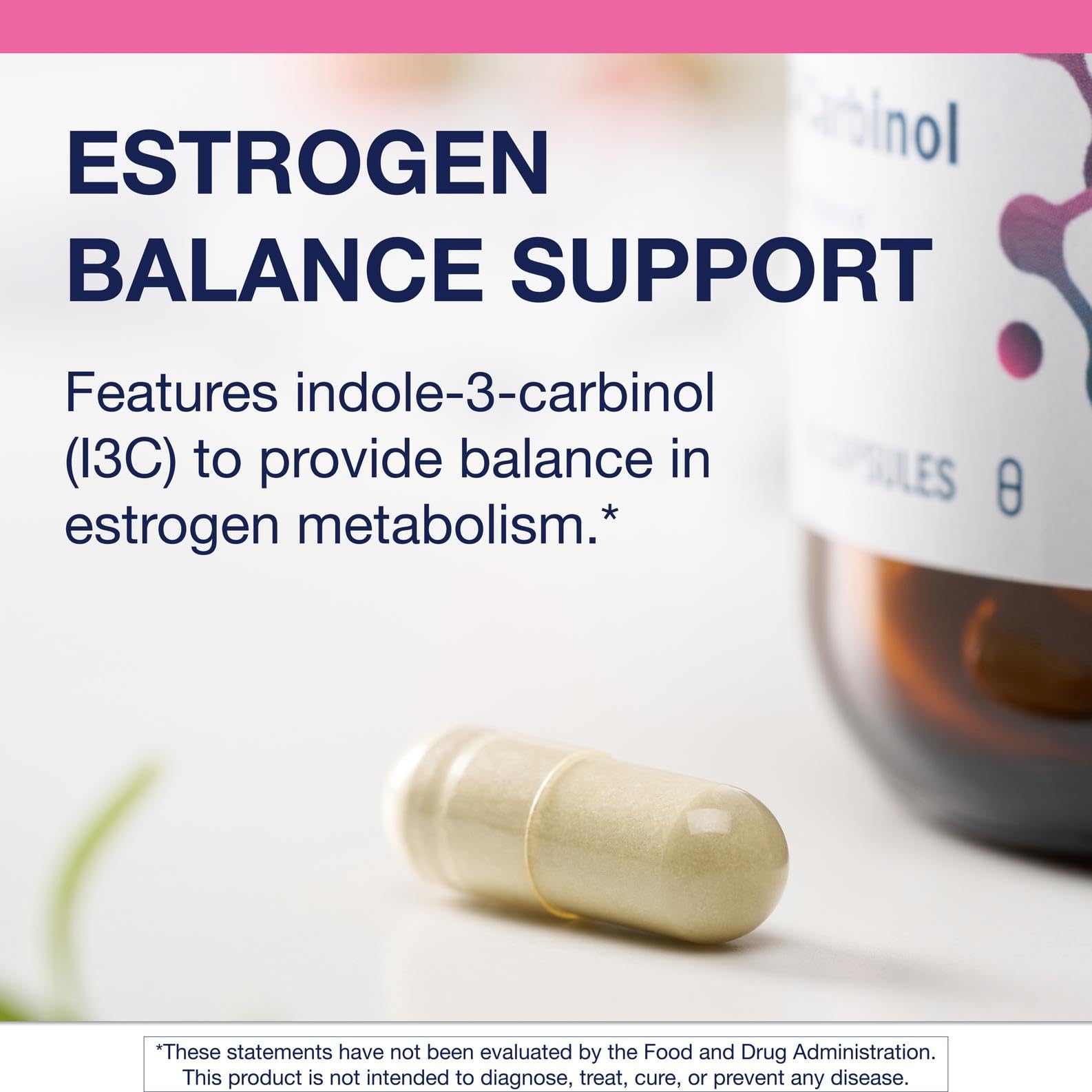 Metagenics Meta Indole-3-Carbinol packaging on shelf signaling GMP quality