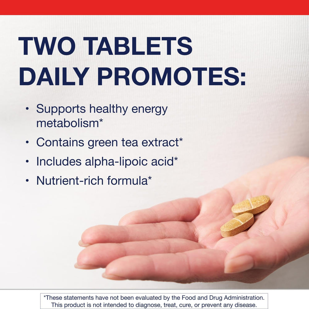 Metagenics MetaGlycemX capsules closeup: small, easy-to-swallow tablets for daily metabolism support