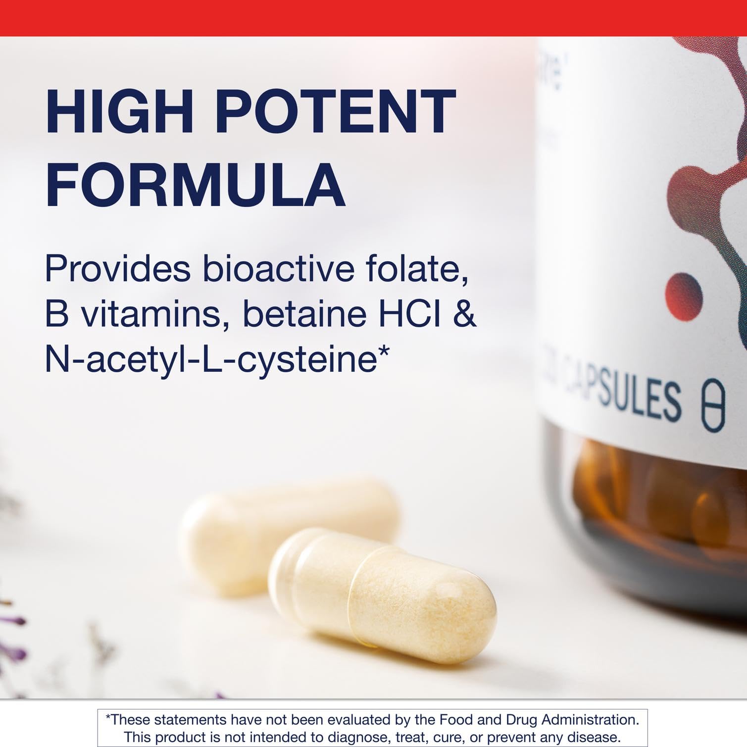 Packaging shot underscores brand integrity and third-party testing of Metagenics MethylCare