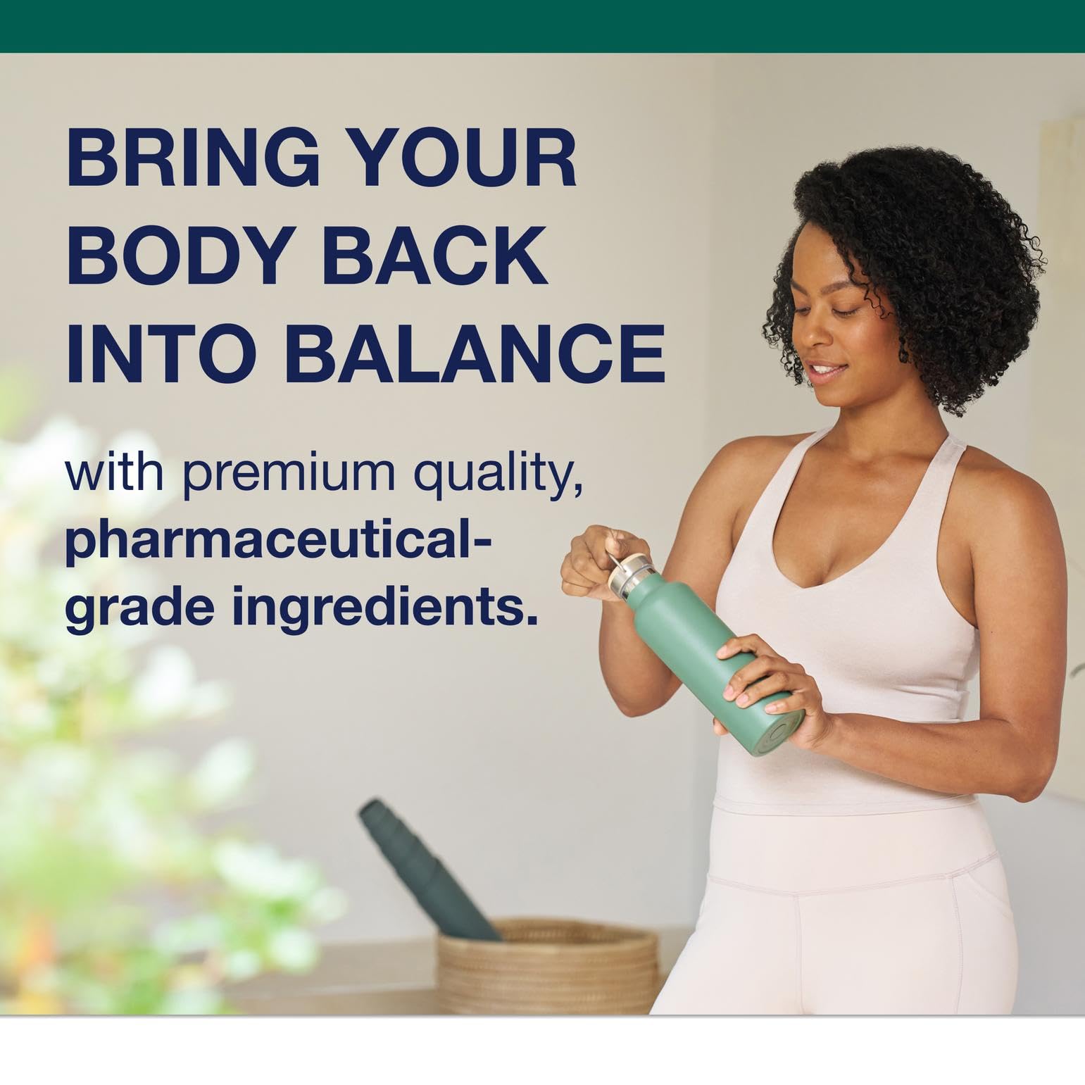 Ingredient panel on Metagenics Multigenics bottle lists essential vitamins