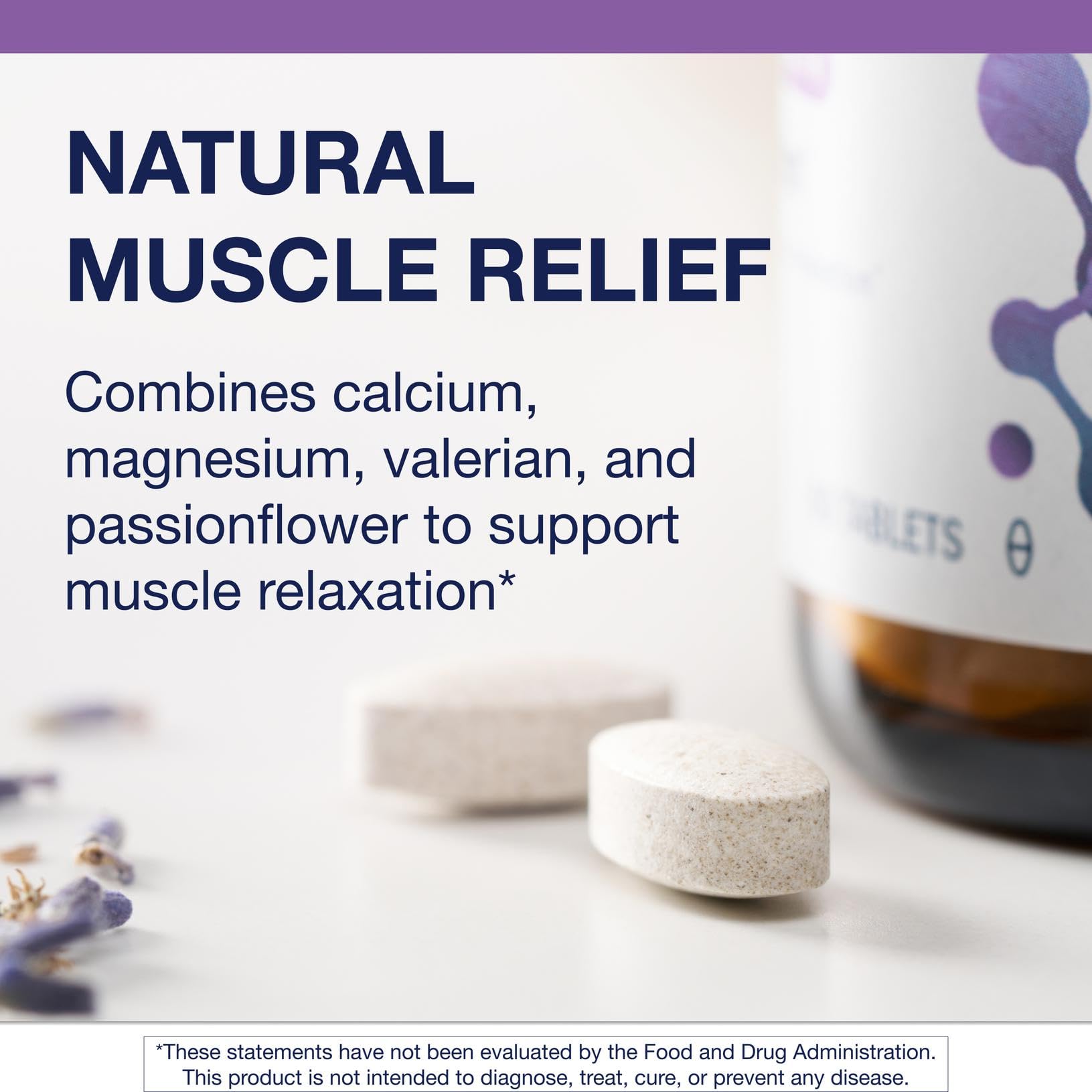 Metagenics MyoCalm valerian root image signaling calming sleep support