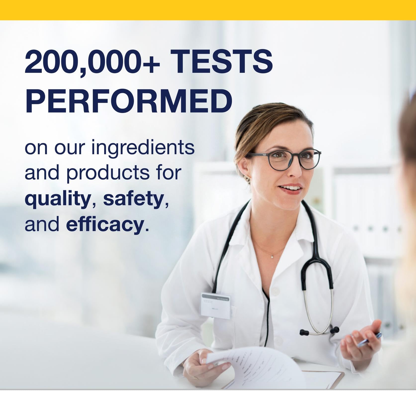 cGMP facility badge for Metagenics OmegaGenics EPA1200 emphasizing safety and quality