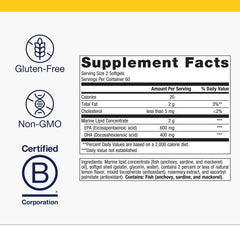 Metagenics OmegaGenics EPA-DHA 500 bottle being poured for daily routine
