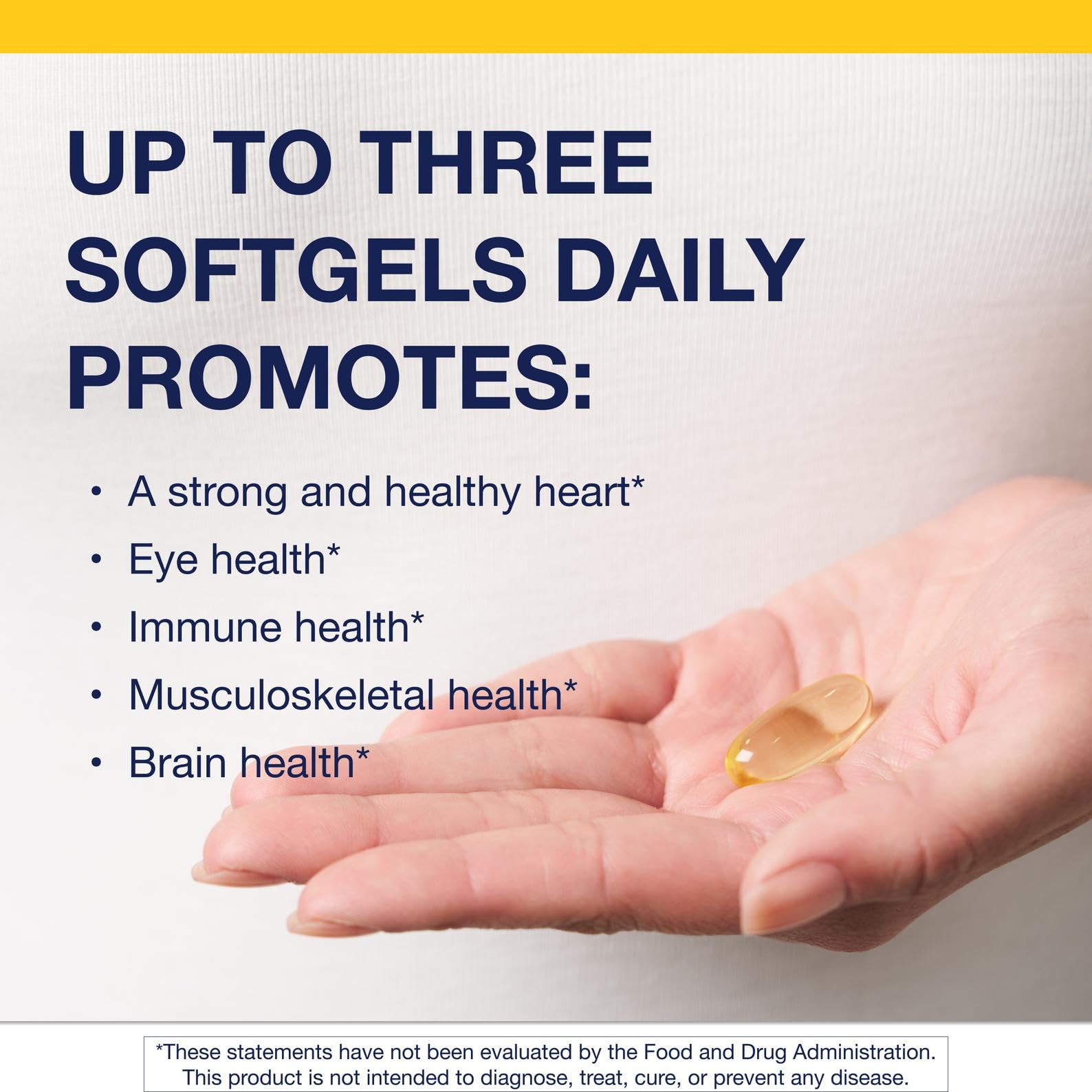 Label detail of Metagenics OmegaGenics EPA-DHA 1000 mg highlighting EPA/DHA potency.