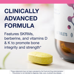 Metagenics Ostera packaging back panel detailing non-GMO and gluten-free features