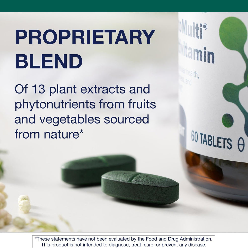 Packaging of Metagenics PhytoMulti Without Iron shows NonGMO and gluten-free features