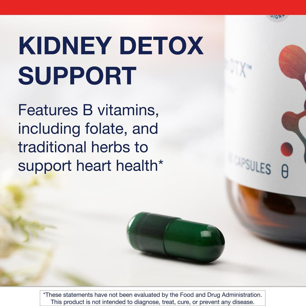 N-acetylcysteine ingredient on Renagen DTX label for oxidative balance support