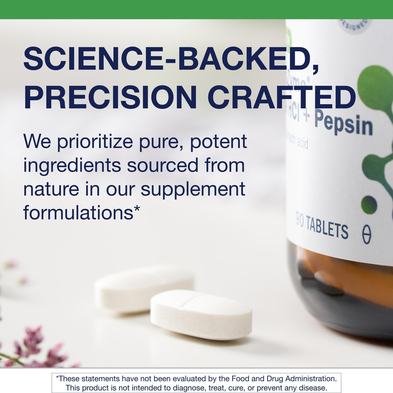 Metagenics SpectraZyme nutrition label close-up noting gluten-free and Non-GMO quality.