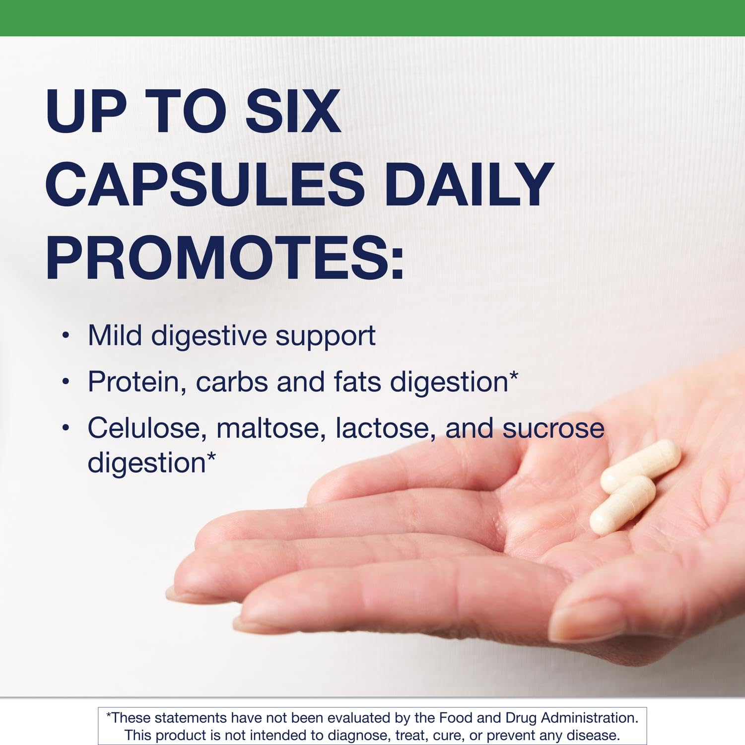 SpectraZyme capsules displayed for daily digestive support.