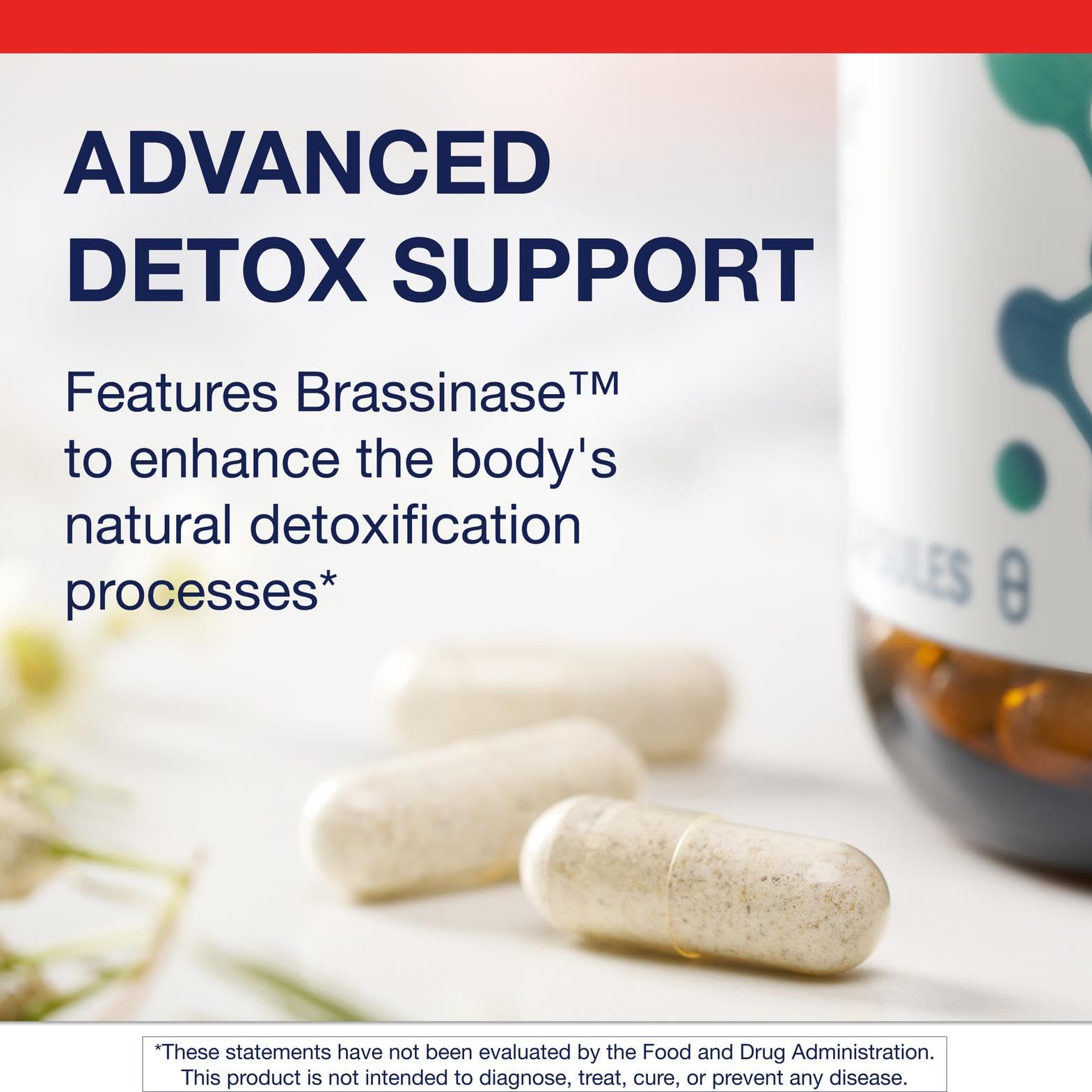 Metagenics SulforaClear bottle pour illustrates easy daily dosing.