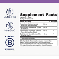 Metagenics Tran-Q Sleep capsules closeup highlights easy-to-swallow tablets for gentle nights.