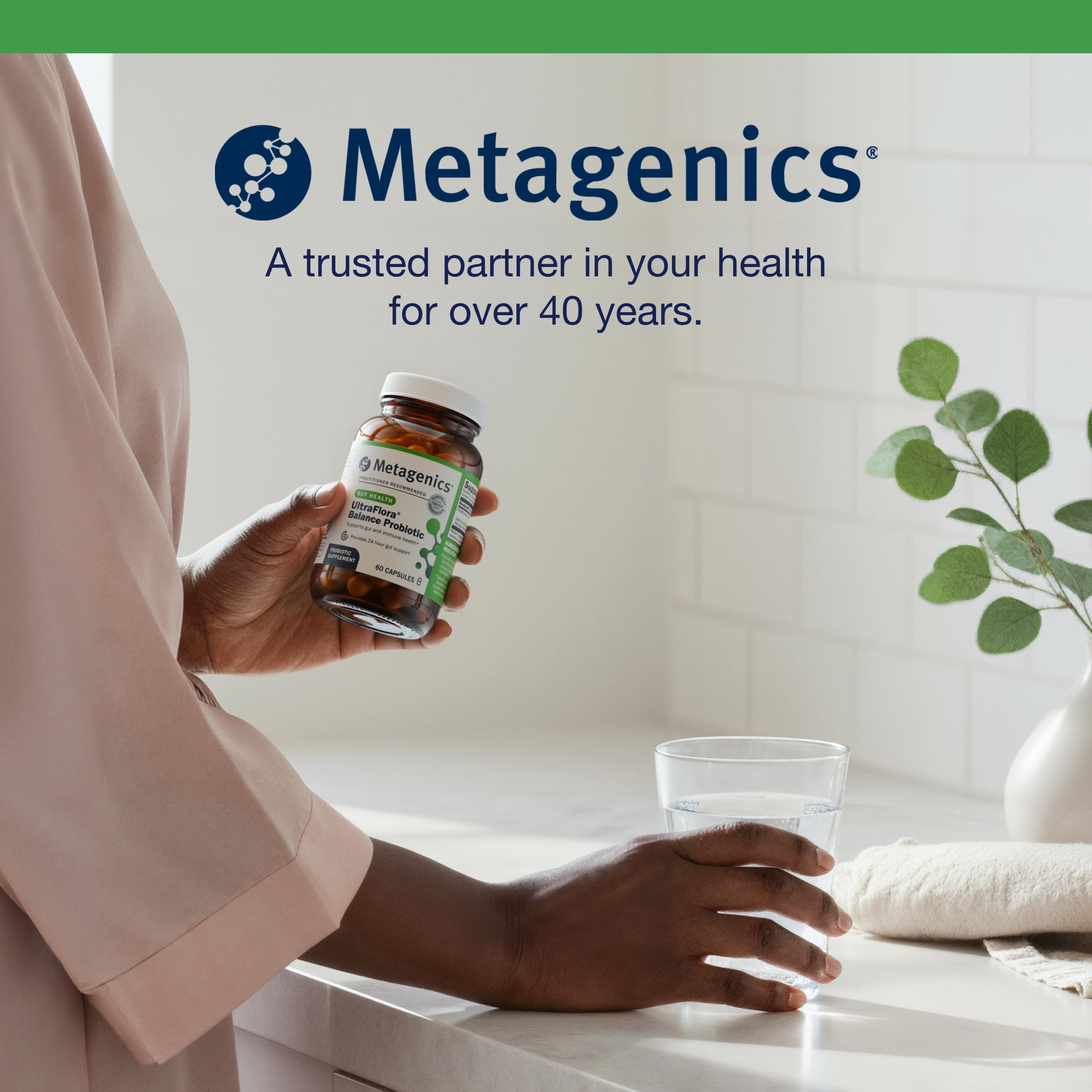 Metagenics UltraFlora Balance immune support potential visual.