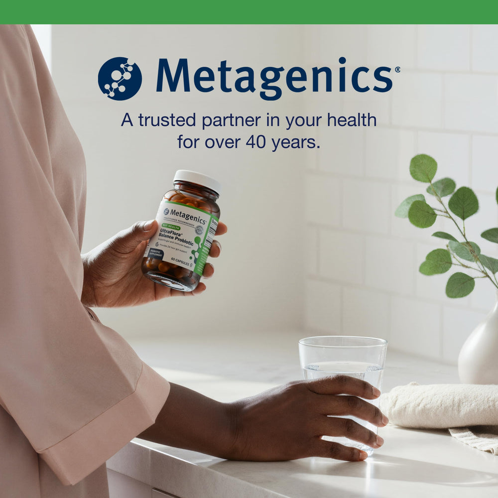 Metagenics UltraFlora Balance immune support potential visual.