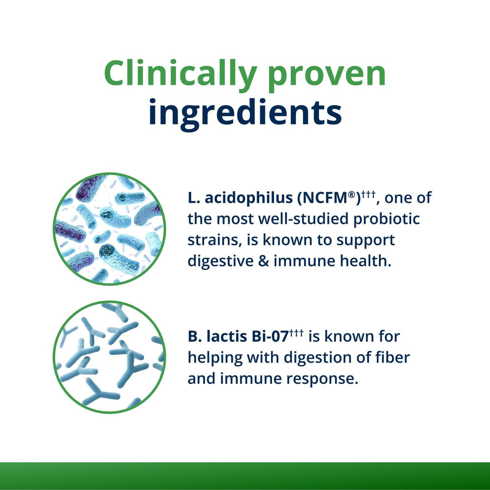 Shelf-stable packaging of Metagenics UltraFlora Balance suitable for travel and daily routines.