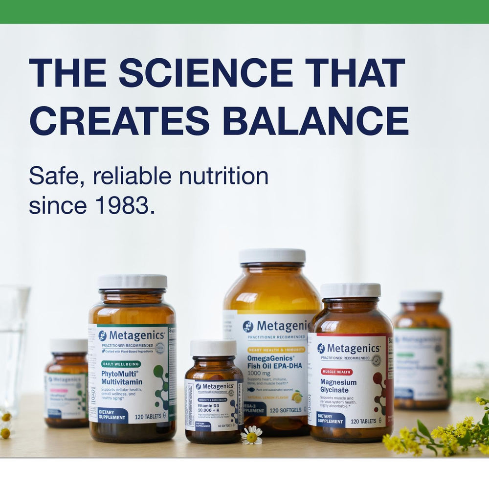 Metagenics trusted professional brand delivers clinically crafted daily probiotic support