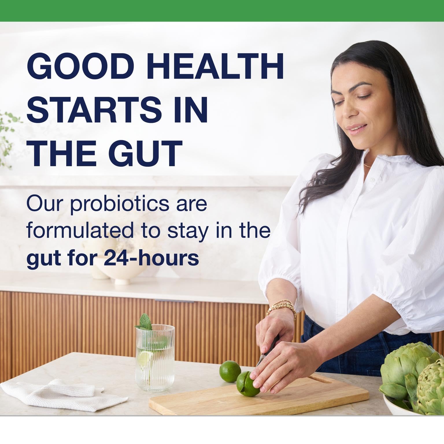Gut health illustration linked to UltraFlora Spectrum benefits for digestion.