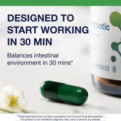 Metagenics UltraFlora Spectrum packaging communicates non-GMO, gluten-free formulation.