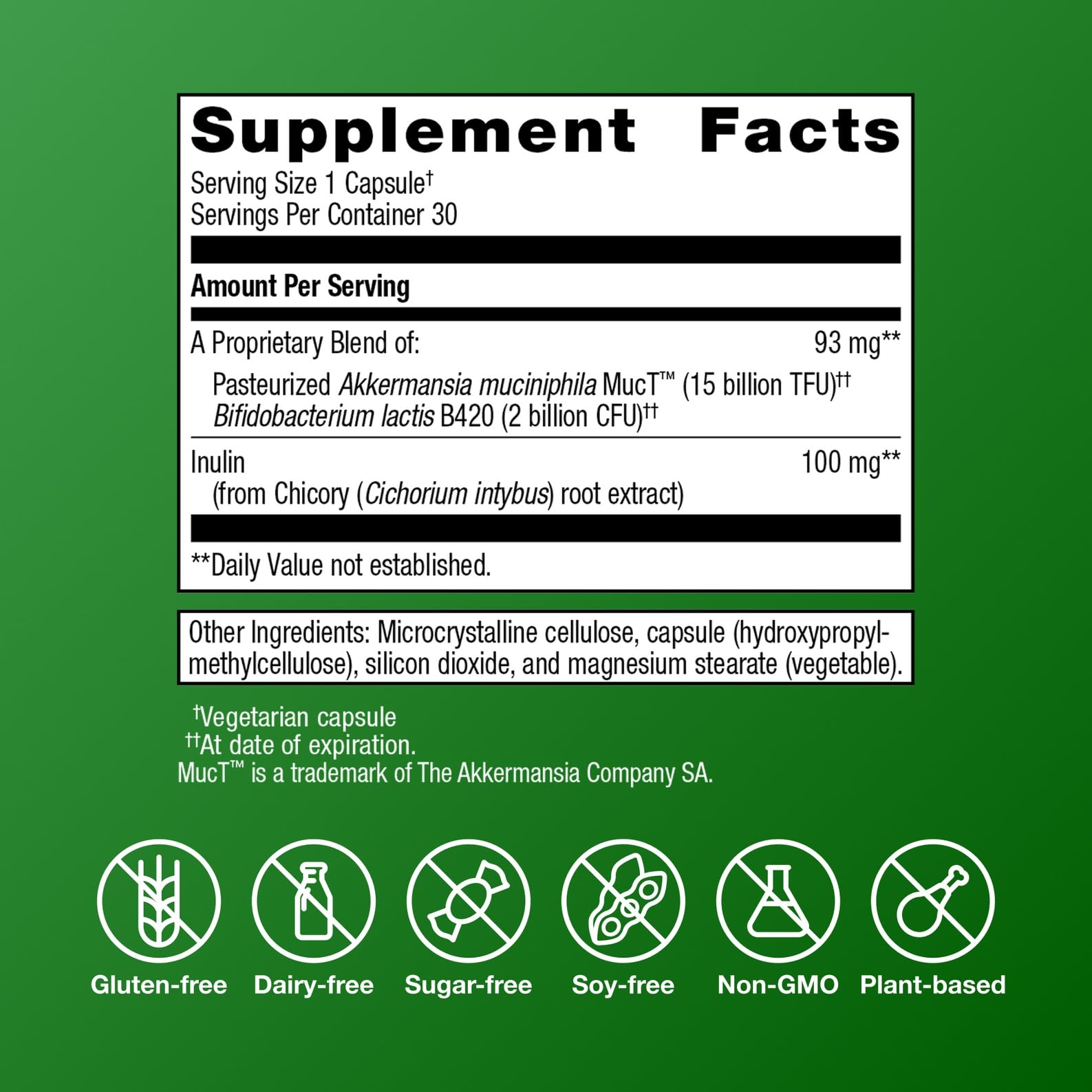 Metagenics UltraFlora Triplebiotic capsules closeup for daily probiotic routine.