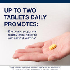 Metagenics Vitamin B-Complex label shows folate and other B vitamins.