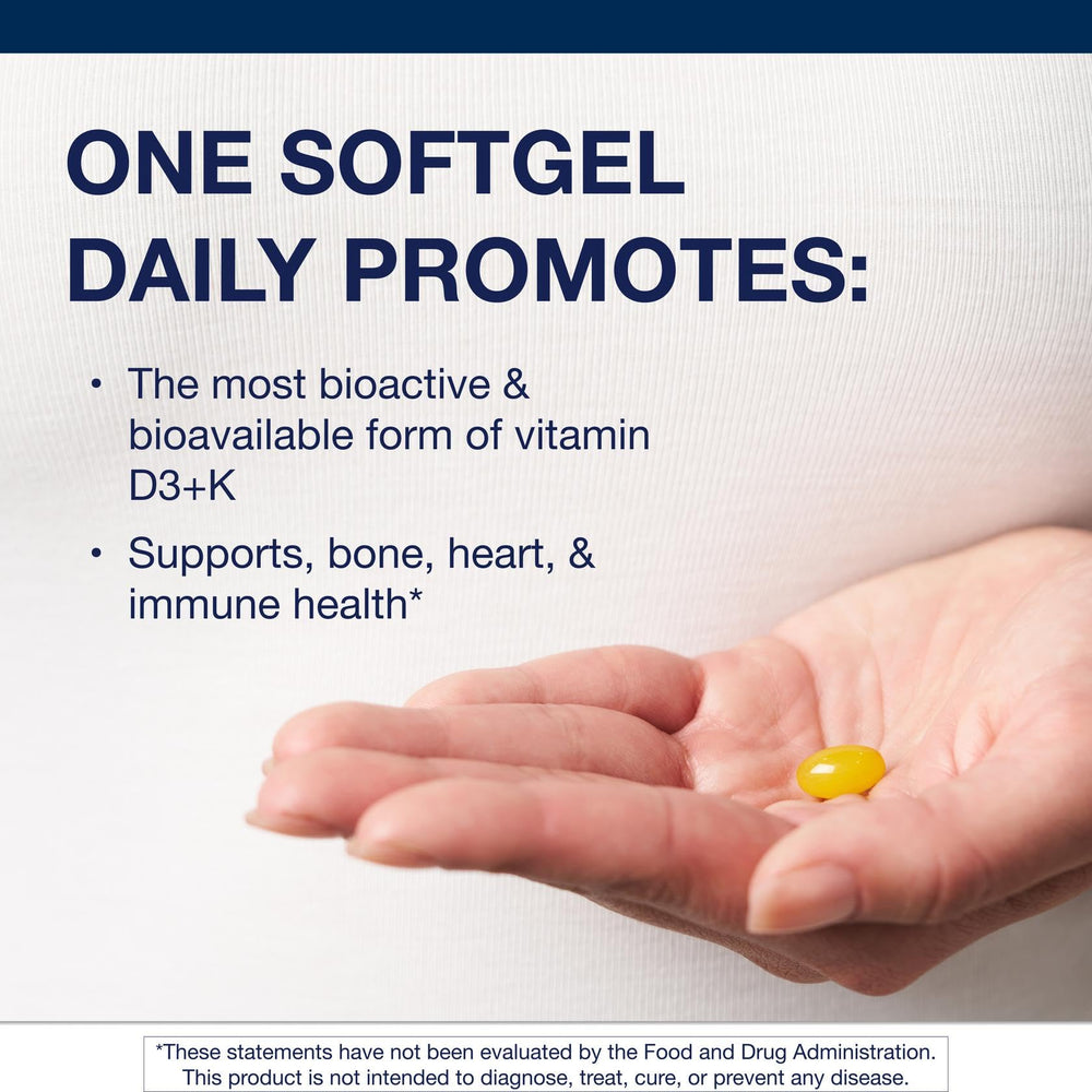 Label detail of Metagenics Vitamin D3 + K 10,000 IU bottle